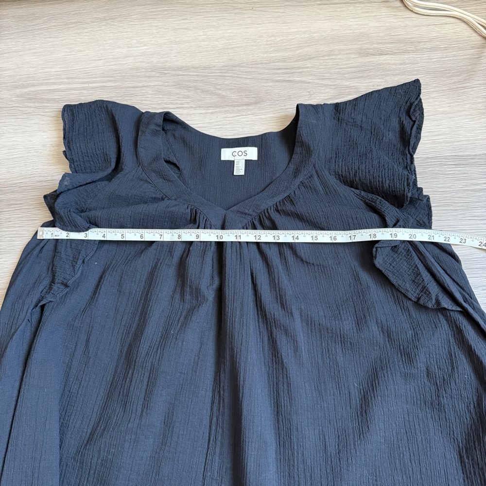 COS Ruffled Cap-Sleeve Blouse - Picture 11 of 12